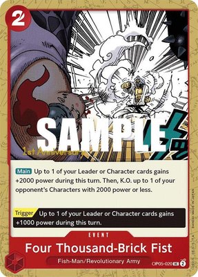 Four Thousand-Brick Fist, Awakening of the New Era: 1st Anniversary Tournament Cards