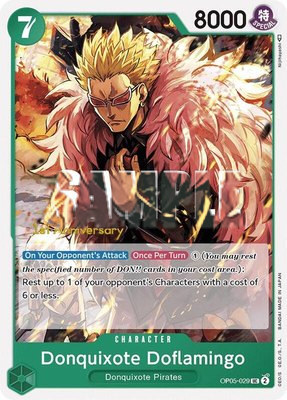 Donquixote Doflamingo (029), Awakening of the New Era: 1st Anniversary Tournament Cards