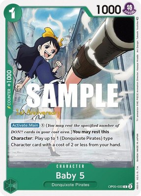 Baby 5 (033), Awakening of the New Era: 1st Anniversary Tournament Cards