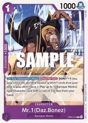 Mr.1 (Daz.Bonez), Awakening of the New Era: 1st Anniversary Tournament Cards