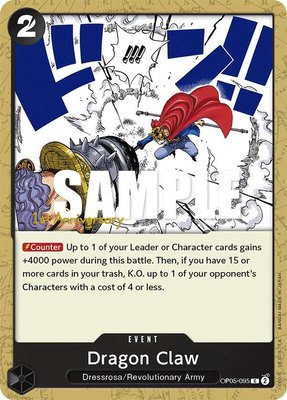 Dragon Claw, Awakening of the New Era: 1st Anniversary Tournament Cards