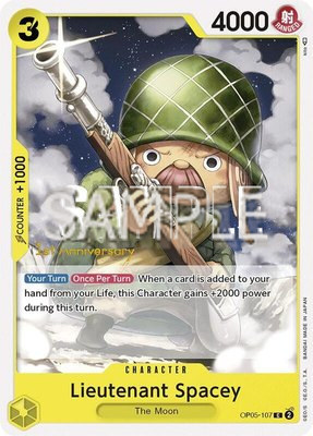 Lieutenant Spacey, Awakening of the New Era: 1st Anniversary Tournament Cards