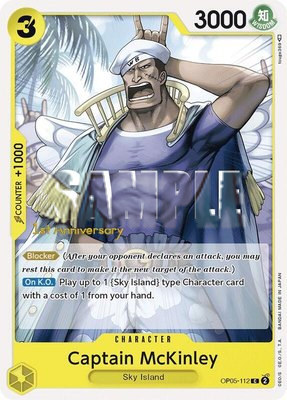 Captain McKinley, Awakening of the New Era: 1st Anniversary Tournament Cards