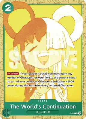The World's Continuation (Starter Deck 11: Uta Deck Battle), One Piece Promotion Cards
