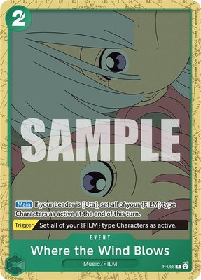 Where the Wind Blows (Starter Deck 11: Uta Deck Battle), One Piece Promotion Cards