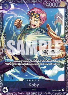 Koby (Treasure Cup), One Piece Promotion Cards