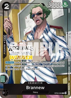 Brannew (Offline Regional 2024) [Winner], One Piece Promotion Cards