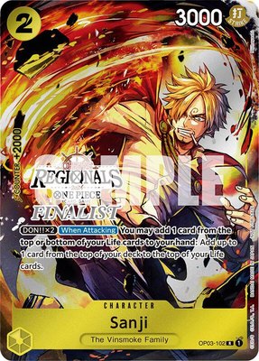Sanji (Offline Regional 2024) [Finalist], One Piece Promotion Cards