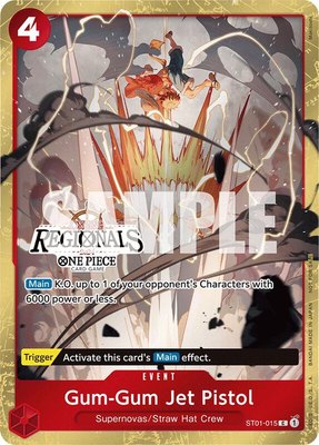 Gum-Gum Jet Pistol (Online Regional 2024) [Participant], One Piece Promotion Cards