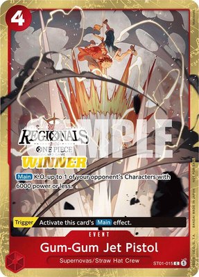 Gum-Gum Jet Pistol (Online Regional 2024) [Winner], One Piece Promotion Cards