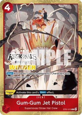 Gum-Gum Jet Pistol (Offline Regional 2024) [Winner], One Piece Promotion Cards