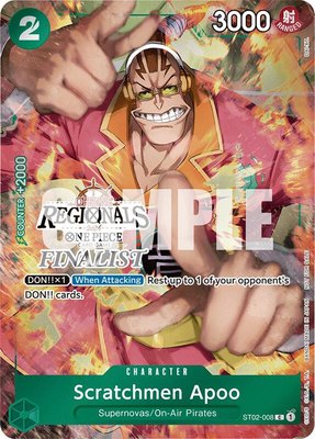 Scratchmen Apoo (Offline Regional 2024) [Finalist], One Piece Promotion Cards