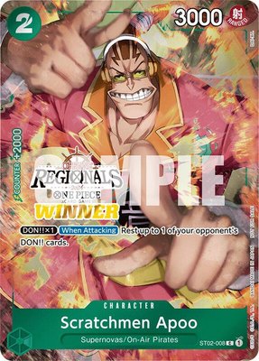 Scratchmen Apoo (Offline Regional 2024) [Winner], One Piece Promotion Cards