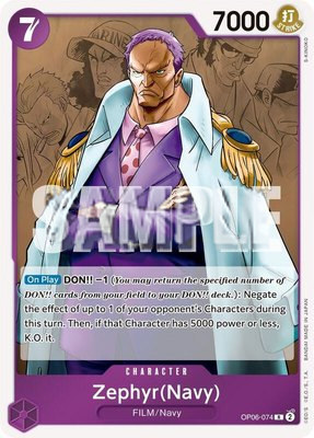 Zephyr (Navy), Wings of the Captain