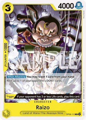 Raizo, Wings of the Captain