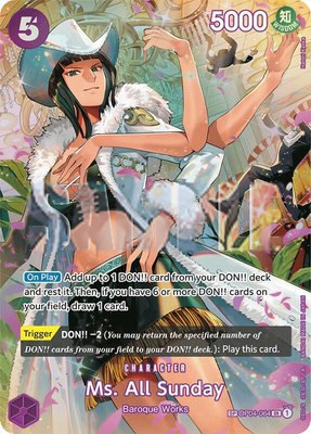 Ms. All Sunday (SP), Wings of the Captain