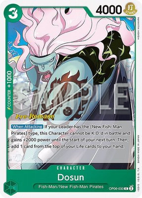 Dosun, Wings of the Captain Pre-Release Cards