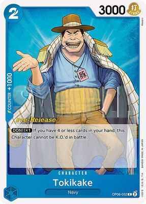 Tokikake, Wings of the Captain Pre-Release Cards