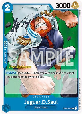 Jaguar.D.Saul, Wings of the Captain Pre-Release Cards