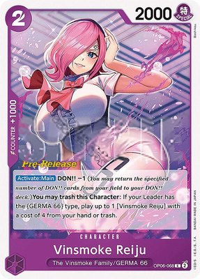 Vinsmoke Reiju (068), Wings of the Captain Pre-Release Cards