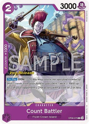 Count Battler, Wings of the Captain Pre-Release Cards