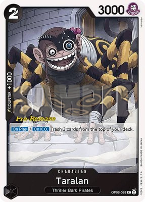 Taralan, Wings of the Captain Pre-Release Cards