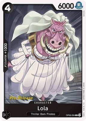 Lola, Wings of the Captain Pre-Release Cards