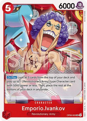 Emporio.Ivankov, Wings of the Captain Pre-Release Cards