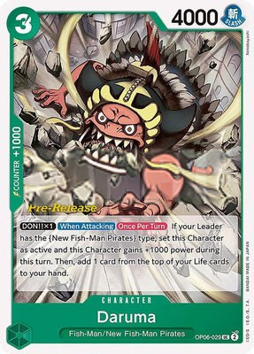 Daruma, Wings of the Captain Pre-Release Cards