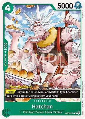 Hatchan, Wings of the Captain Pre-Release Cards