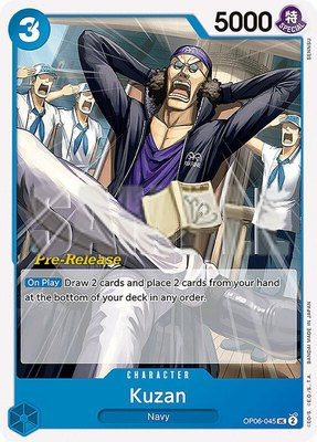 Kuzan, Wings of the Captain Pre-Release Cards