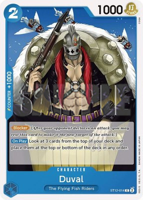 Duval, Starter Deck 12: Zoro and Sanji