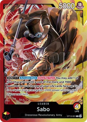 Sabo (001), Ultra Deck: The Three Brothers
