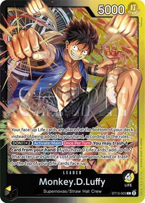 Monkey.D.Luffy (003), Ultra Deck: The Three Brothers
