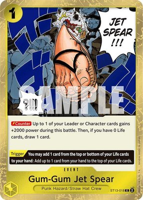 Gum-Gum Jet Spear, Ultra Deck: The Three Brothers