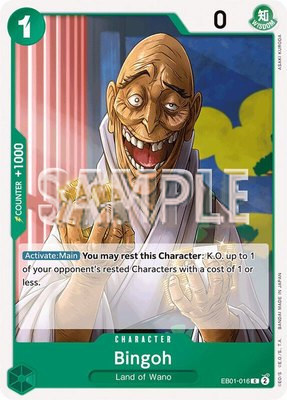 Bingoh, Extra Booster: Memorial Collection