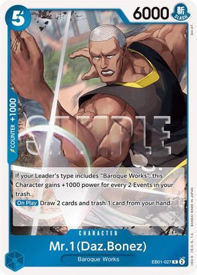Mr. 1 (Daz.Bonez), Extra Booster: Memorial Collection