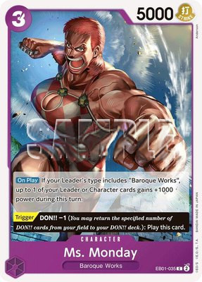Ms. Monday, Extra Booster: Memorial Collection