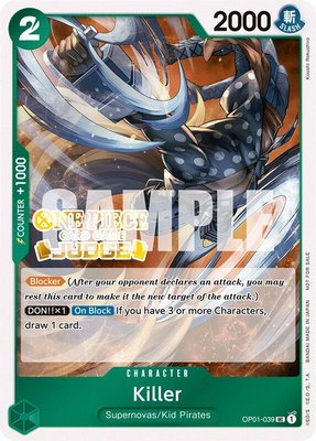 Killer (Judge Pack Vol. 3), One Piece Promotion Cards