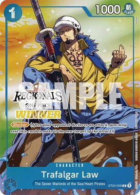 Trafalgar Law (Online Regional 2024 Vol. 2) [Winner], One Piece Promotion Cards