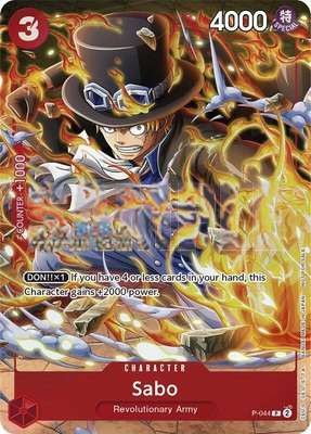 Sabo (Event Pack Vol. 4), One Piece Promotion Cards