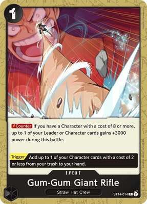 Gum-Gum Giant Rifle, Starter Deck 14: 3D2Y