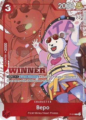Bepo (Winner Pack Vol. 7), One Piece Promotion Cards