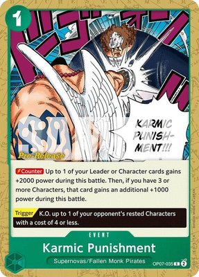 Karmic Punishment, 500 Years in the Future Pre-Release Cards