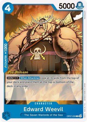 Edward Weevil, 500 Years in the Future Pre-Release Cards