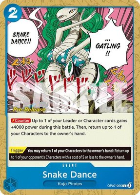 Snake Dance, 500 Years in the Future Pre-Release Cards
