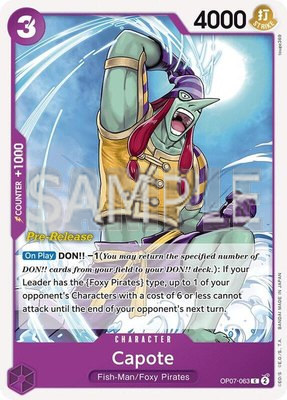 Capote, 500 Years in the Future Pre-Release Cards