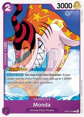 Monda, 500 Years in the Future Pre-Release Cards