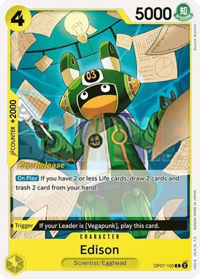 Edison, 500 Years in the Future Pre-Release Cards