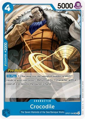 Crocodile, 500 Years in the Future Pre-Release Cards